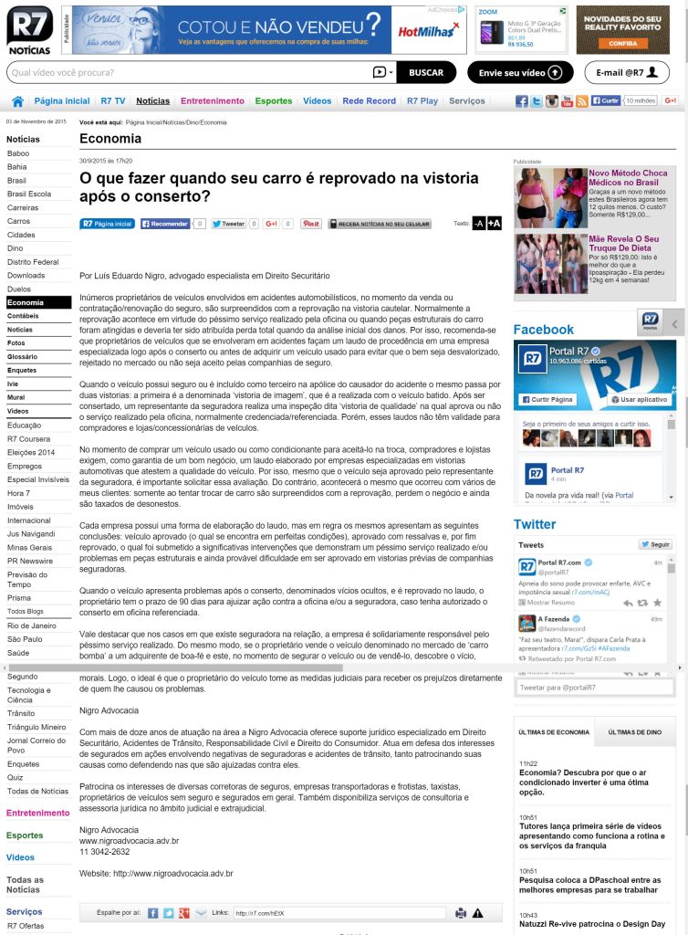 Nigro Advocacia no R7